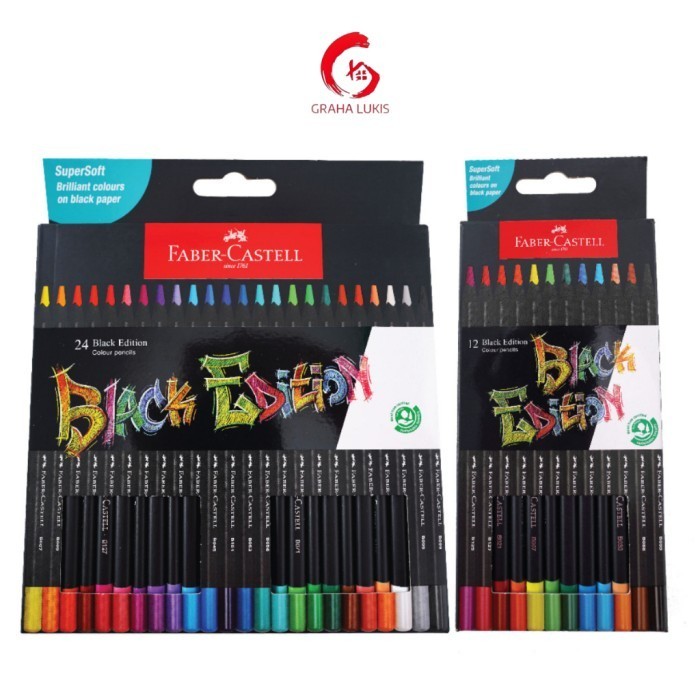 

Black Colour Pencil Set 12 / 24 - Pensil Warna