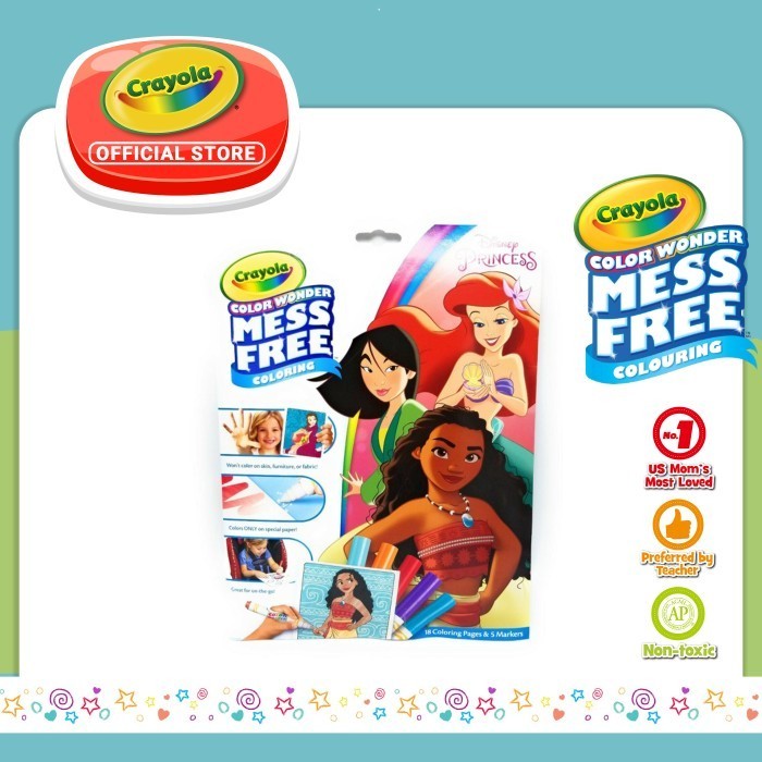 

Set Mewarnai Color Wonder Princess Fold 18Pk Spidol Warna