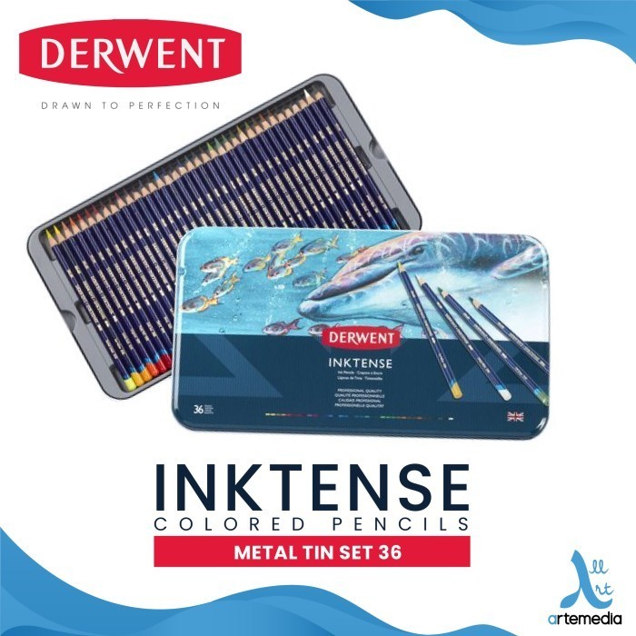 

Pensil Warna Derwent Inktense 36 Pencil Color Metal Tin Set