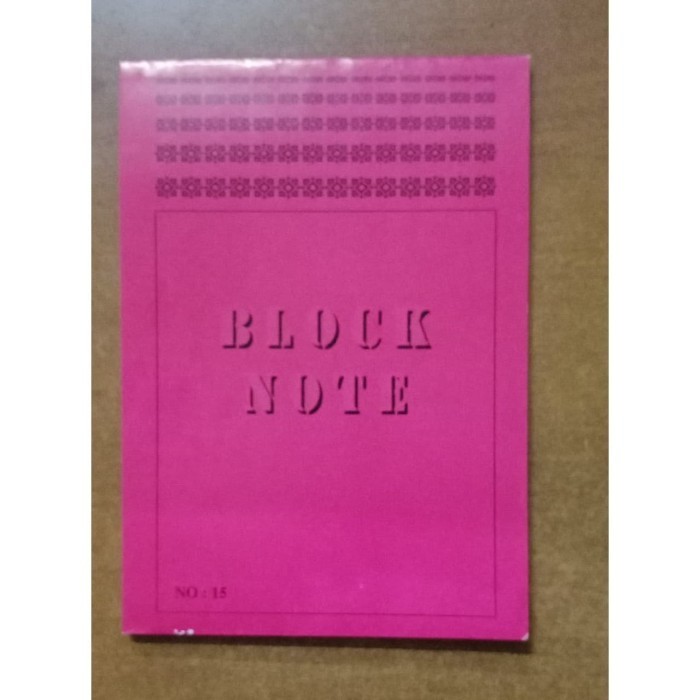 

Buku Block Note 15 Polos 20Buku Elvins 75Lb