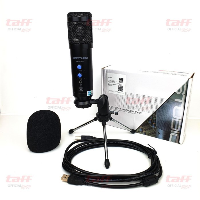 Taffstudio Ud 900Fx Pc Microphone Condenser Usb Mikrofon Tripod Stand