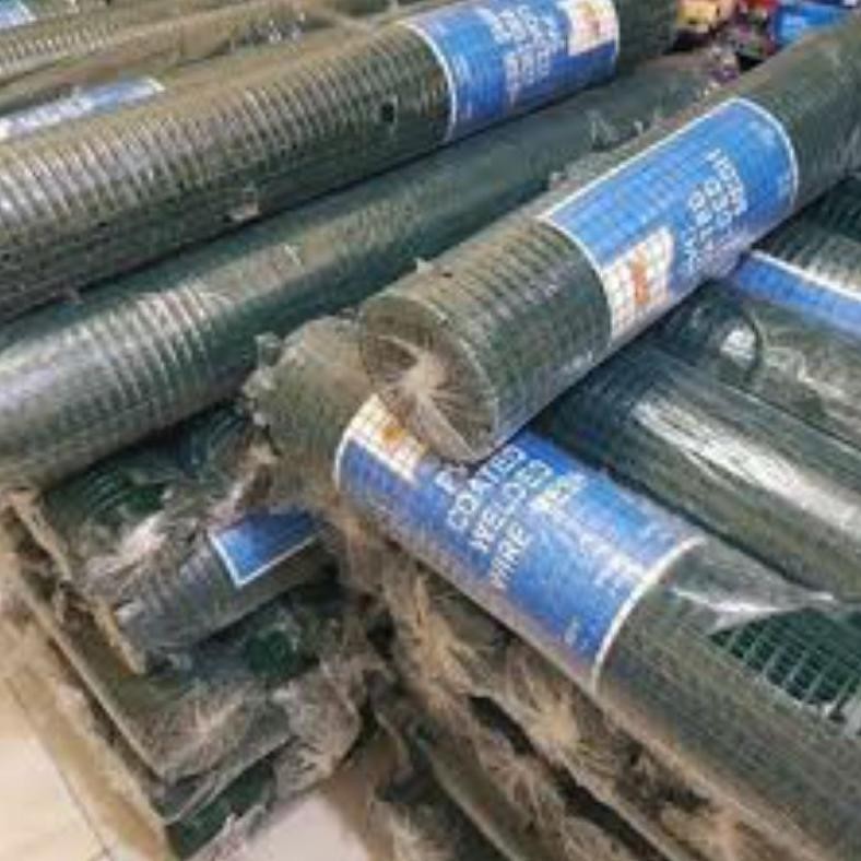 Kawat Loket Pvc Hijau 1/2" Kandang Burung Kelinci Ayam Kawat Ram Hijau Kawat Bangunan Perangkap Tiku