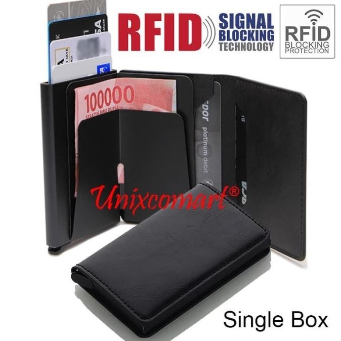 

Dompet Mini Tempat Kartu ATM Smart Slim Wallet Credit Card Holder RFID