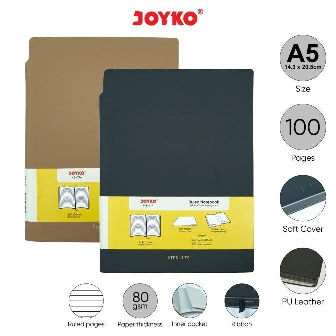 

Buku Tulis Catatan Bergaris Ruled Notebook Joyko NB-714