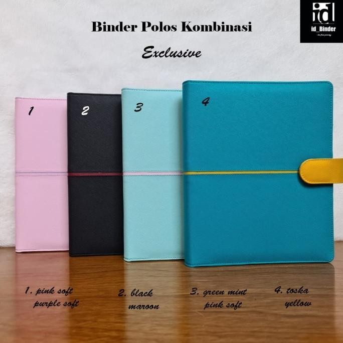 

BINDER POLOS KOMBINASI EXCLUSIVE 4 WARNA PILIHAN A5 DAN B5