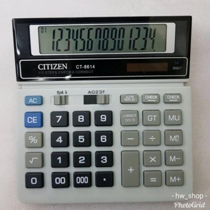 

CITIZEN CT-8614 KALKULATOR CHECK CORRECT CALCULATOR DESKTOP CT8614