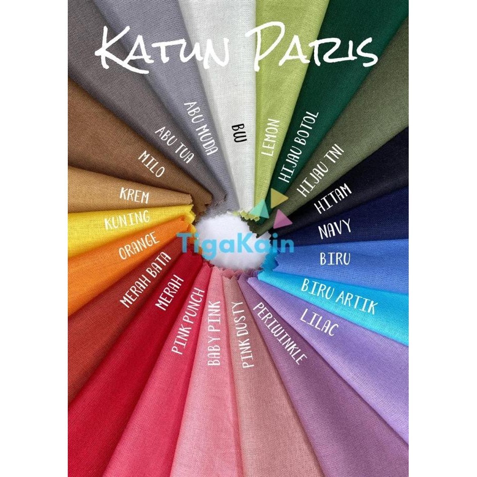 1 Meter Bahan Katun Paris Kain Katun
