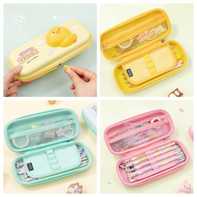 

TOKKADO Fuwa Squishy Pencil Case Kotak Pensil Besar Anak Sekolah Lucu