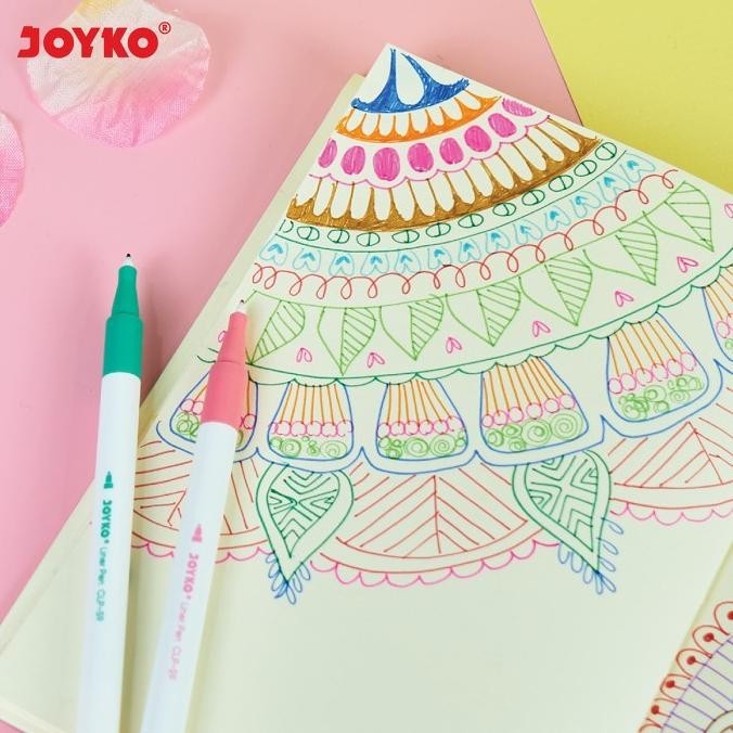 

Pena Liner Pen Pulpen Warna Joyko CLP-59-12 Warna