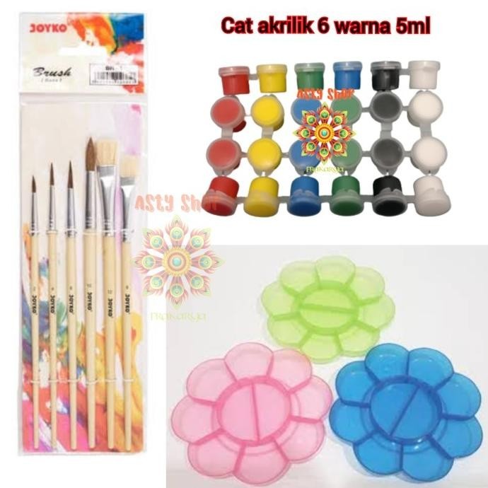 

Paket Lukis (cat akrilik,kuas,palet)