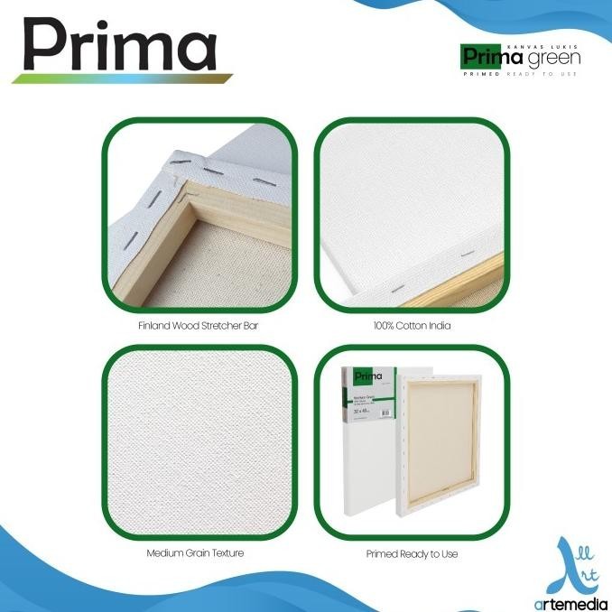 

Kanvas Lukis Prima Green 30x40cm Value Set 3 Cotton Canvas