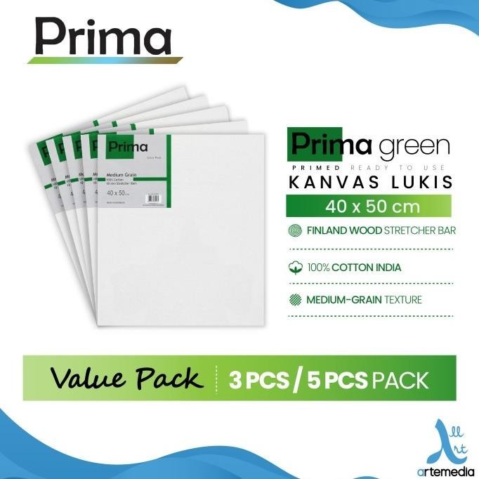 

Kanvas Lukis Prima Green 40x50cm Value Set 3 Cotton Canvas