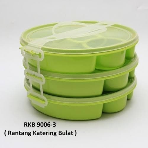 SALE RANTANG BULAT KATERING LUNCH BOX KOTAK TEMPAT MAKAN CATERING BUNDAR