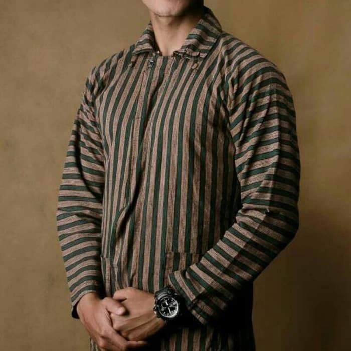 Baju Surjan Setelan Dewasa / Jumbo / Lurik / Batik Adat Jawa