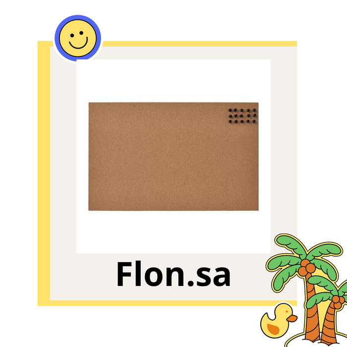 

IKEFLONSA. Papan memo dengan pin, gabus, 52x33 cm. IK3A