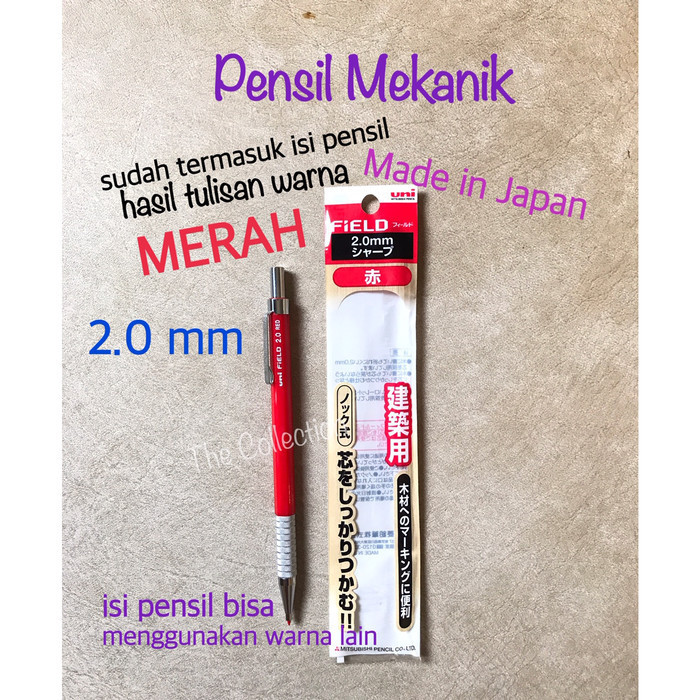 

ATK0679UN 2.0 mm RED Pensil Mekanik Merah UNI 143308 M207001P15