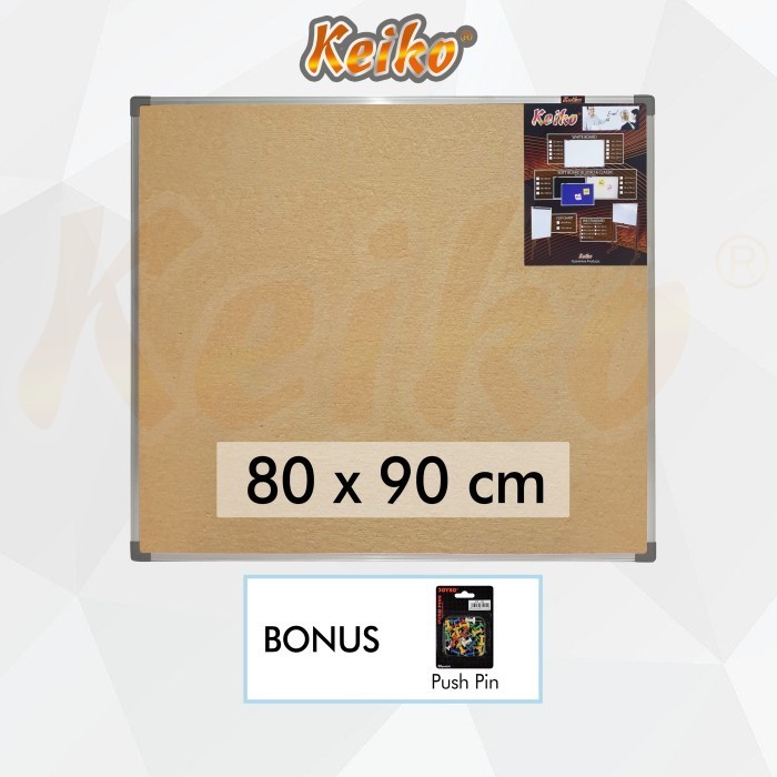

Softard Cork Pin ard / Papan Mading Gantung Keiko 80 x 90 cm