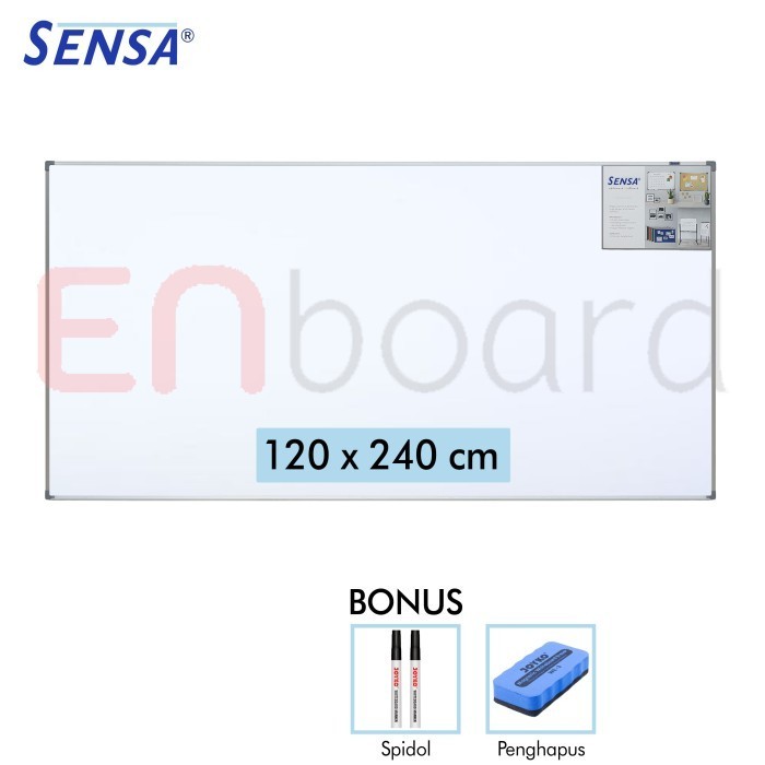 

Papan Tulis Whiteard Gantung Single Face Sensa 120 x 240 cm