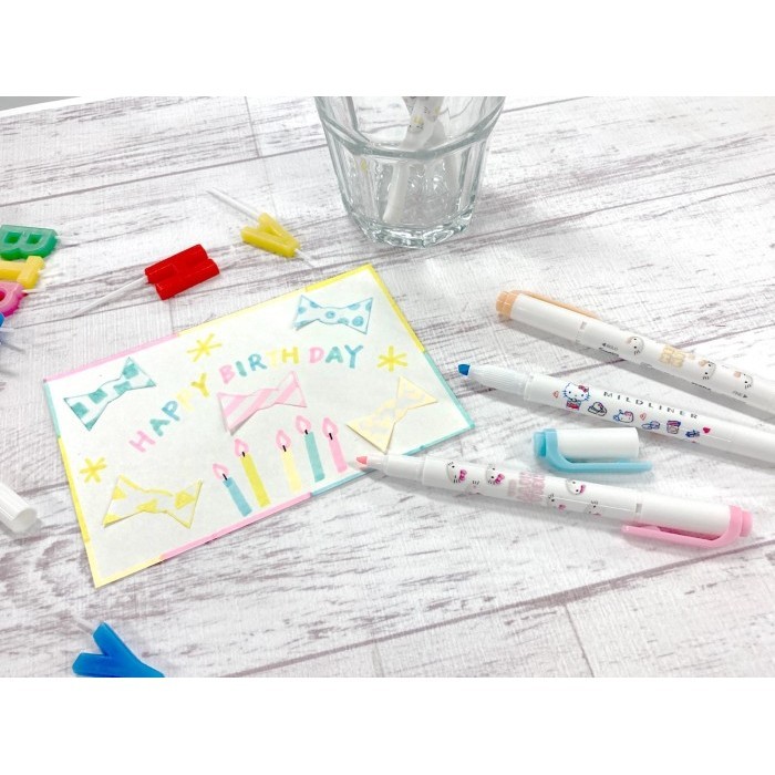 

Zebra dua sisi Mildliner - Hello Kitty Series Isi 5 Pcs