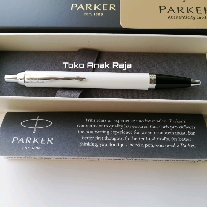 

Pen Parker Im Lux White An CT Ballpoint