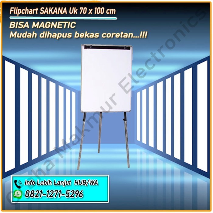 

Flipchart SAKANA 70 x 100 cm / Papan Tulis Kaki 3 Flip Chart 70x100 cm