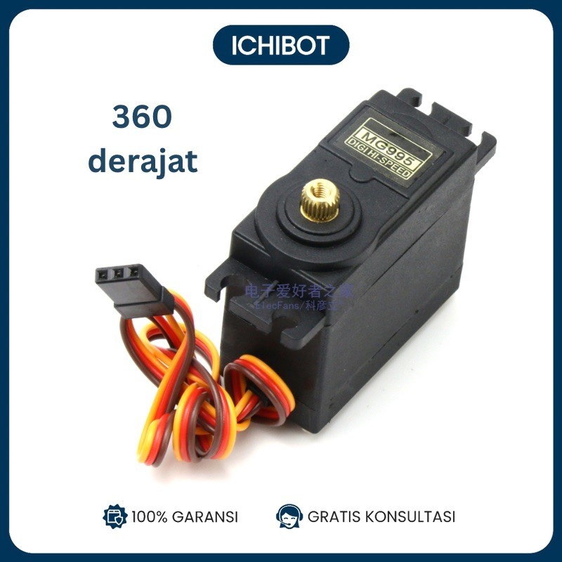 360 Derajat Servo MG996R Steering Gear Metal Motor MG996 360 Degree Putaran