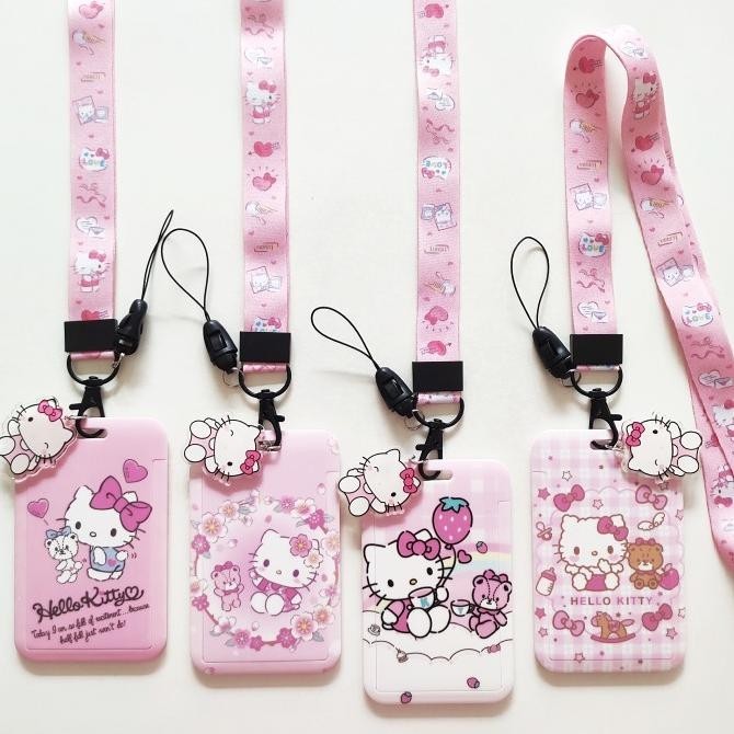 

ID Card Holder Name Tag Lanyard / Kalung Kartu Cute Hello Kitty Sanrio