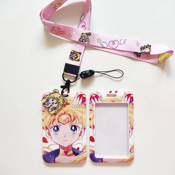 

ID Card Holder Name Tag Lanyard / Kalung Kartu Cute Sailor Moon Lucu 2