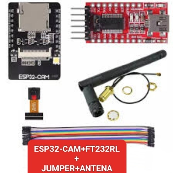 New Part Esp32-Cam Esp-32 Camera Ov2640 Wifi Module + Ft232Rl+Antenna