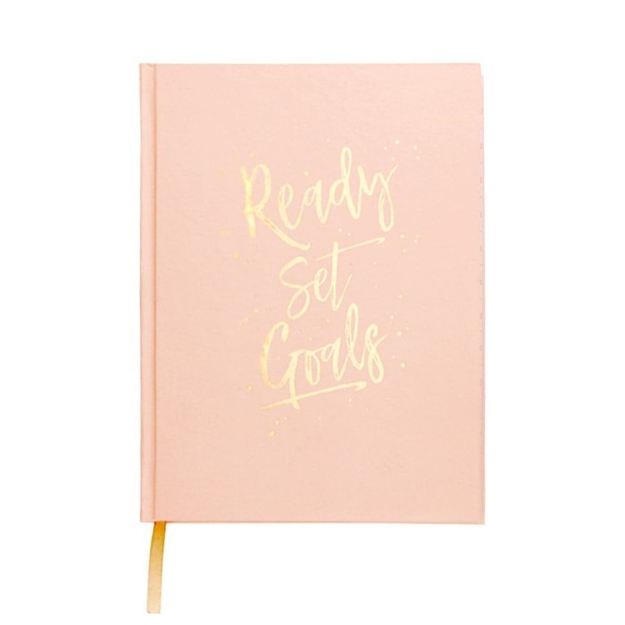 

Journal pengembangan diri / self help Set Goals - pink
