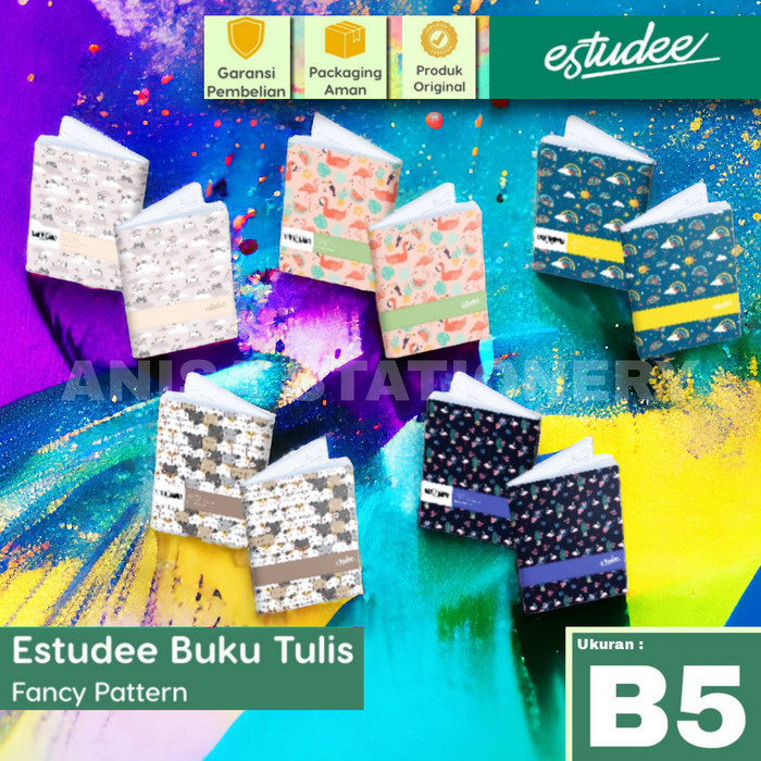 

Buku Tulis Estudee Fancy Pattern B5 48 Lembar Isi 10