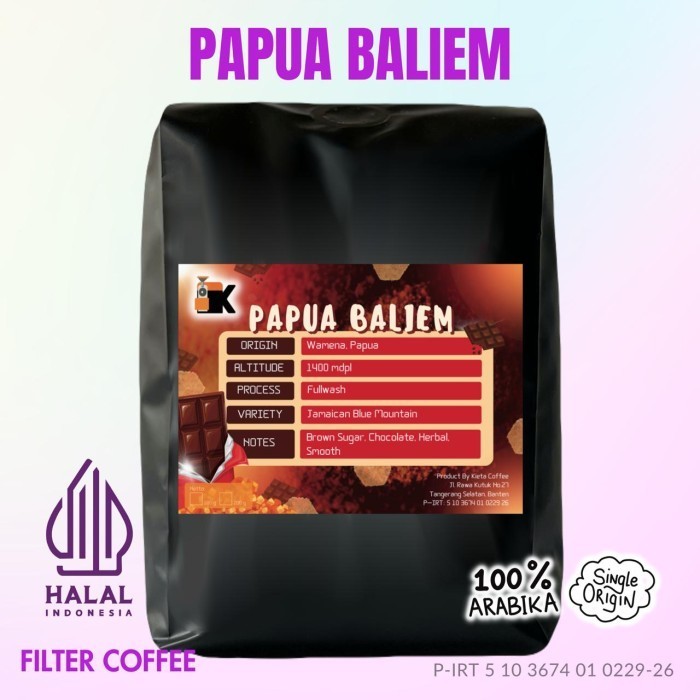 

Kopi Arabika Papua Baliem Specialty 200Gr