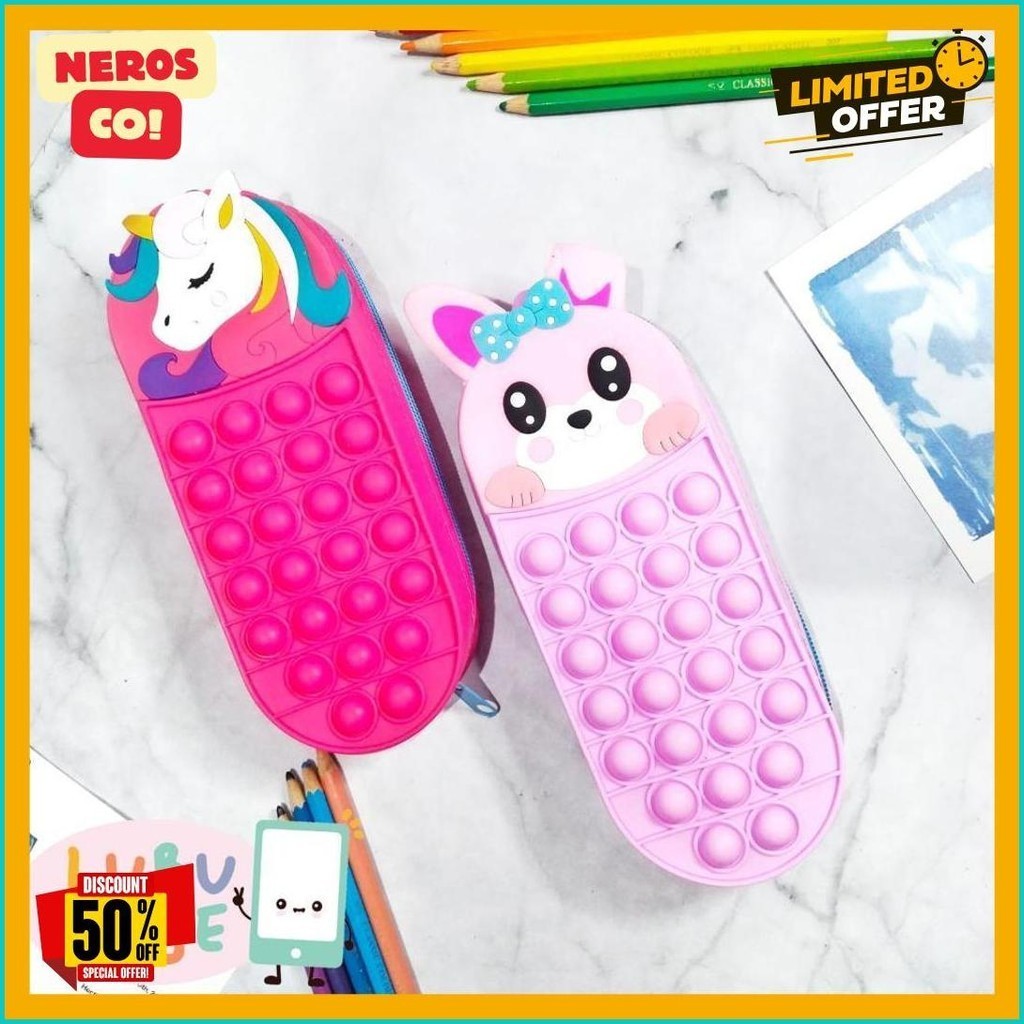 

Tempat Pensil Pop It Unik Dengan Karakter Lucu (Order Sebelum Ketinggalan)