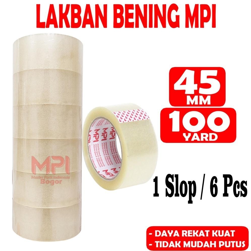 

Diskon 6 Pcs - Lakban Bening Mpi 45 Mm X 100 Yard Bc / Lakban Untuk Packing - Master Pack Indonesia Bogor Promo
