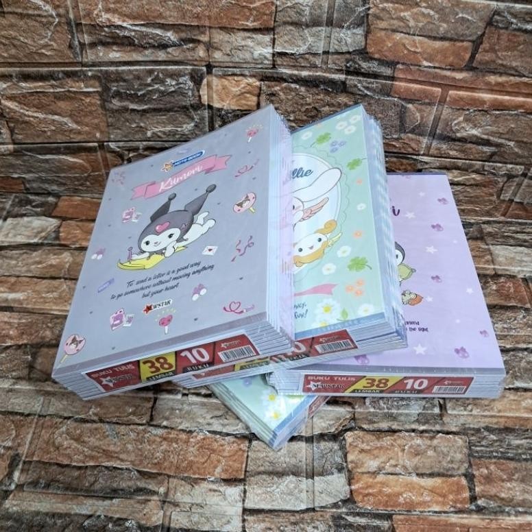 

Premium [ Isi 10 Buku ] Buku Tulis Newstar 38 Lembar Karakter Kuromi Cinnamorol Ukuran Kwarto A5/ Buku Pendek BisaCod