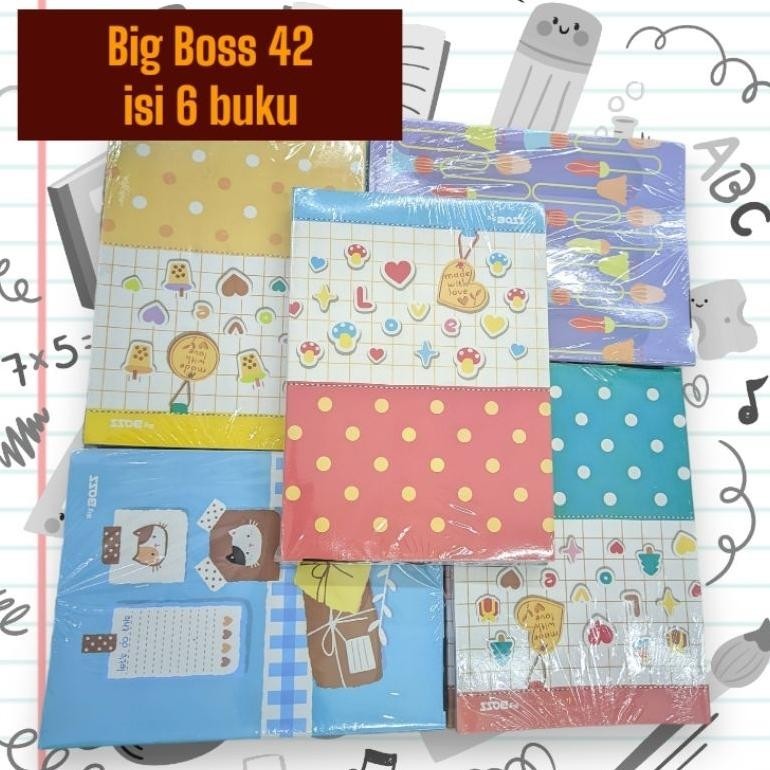 

Flashsale (1 Pack) Buku Tulis Boxy Big Boss 42 1 Pack Isi 6 Buku Gratis Ongkir