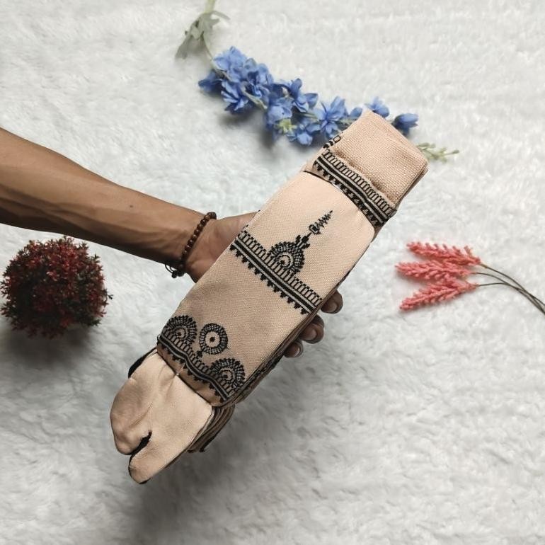 (12 Pasang) Promo Kaos Kaki Jempol Telapak Hitam Motif Batik | Kaos Kaki Jempol Motif Batik | Kaos K