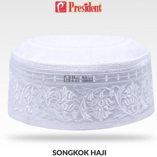 Peci Putih Peci Haji Cap President Sudemala