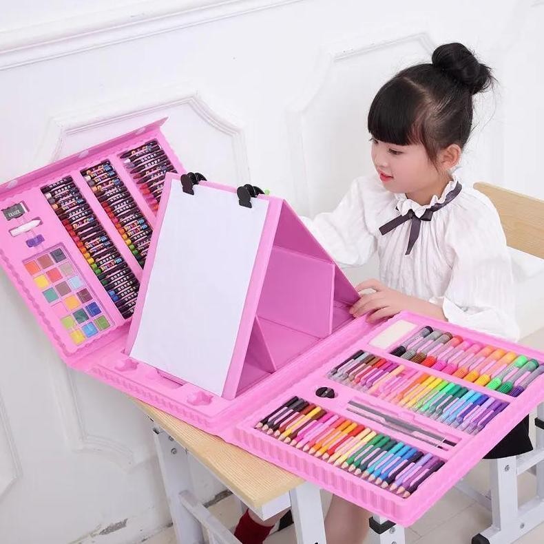 

AJSSTORE Crayon Set Mewarnai dan Melukis Art Set isi 208 pcs
