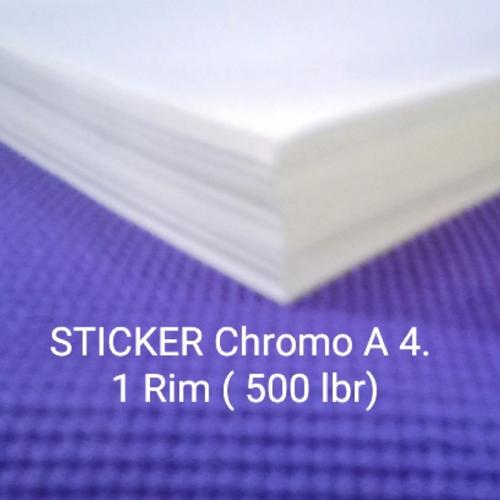 

Sticker Chromo Glossy A4 1 rim 500 lbr