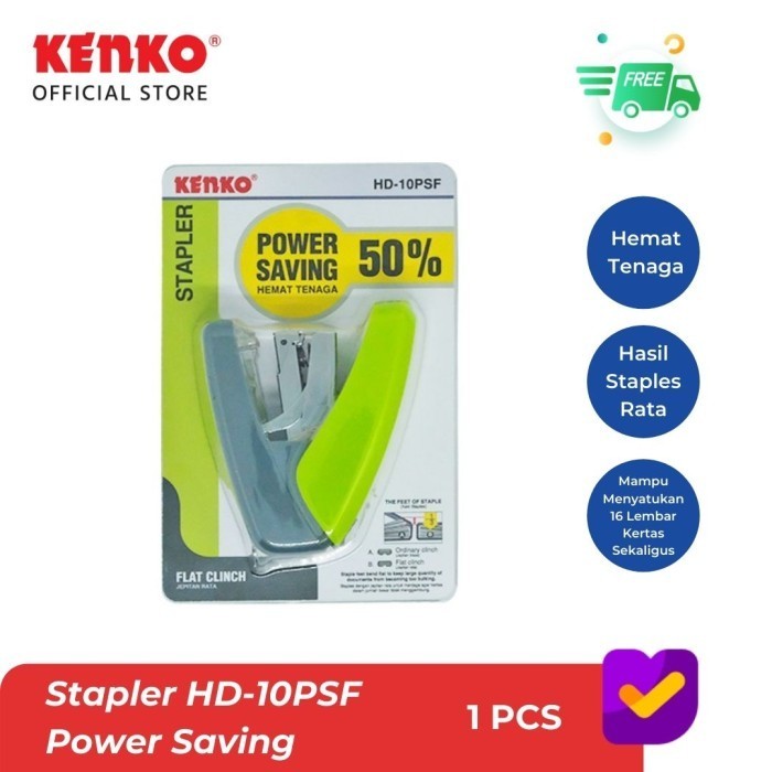 

KENKO STAPLER / Hekter / Stepler HD-10PSF POWER SAVING Hemat Tenaga