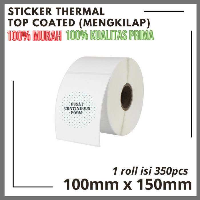 

STIKER LABEL THERMAL 100mm X 150mm 350 PCS