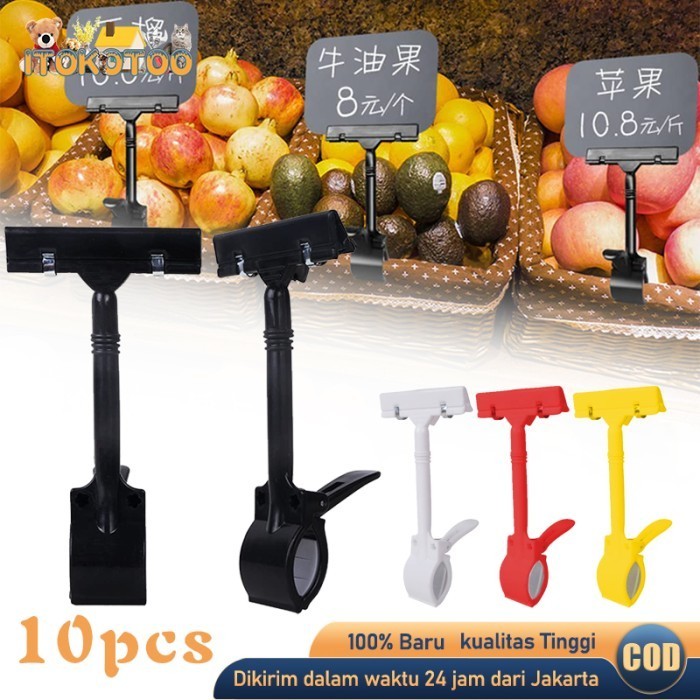 

10pcs Jepit Jepitan Lebel Tag Obral Jualan