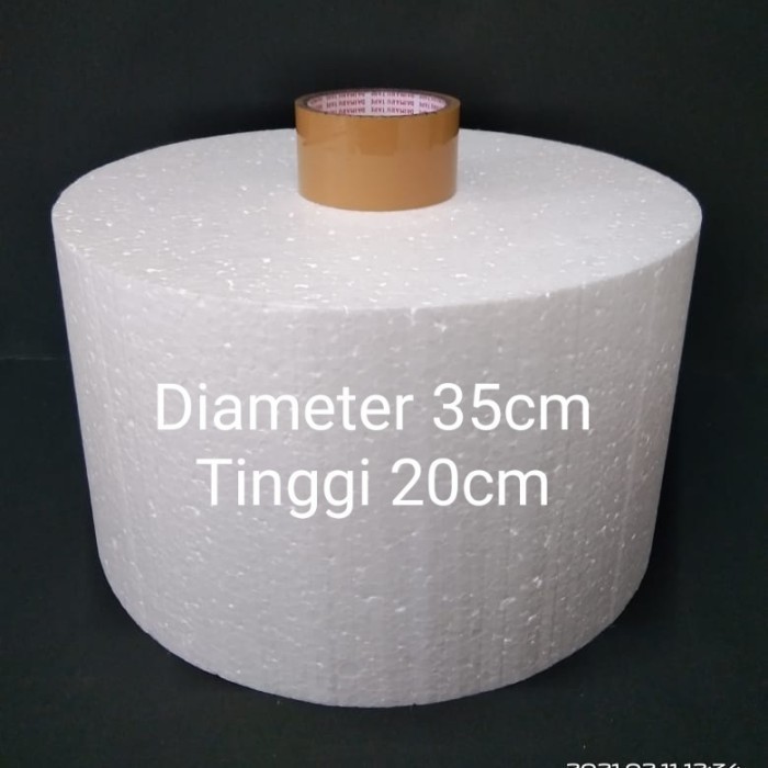 

D35x20cm Gabus Styrofoam Bulat Dummy Cake