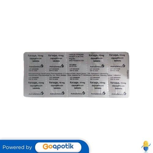 FORXIGA 10 MG STRIP 10 TABLET