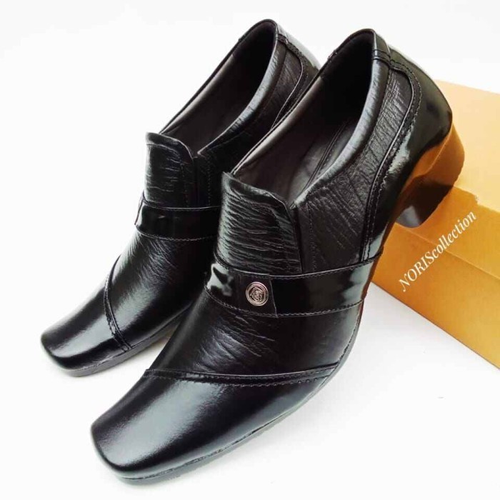 Sepatu Pantofel Pria Kulit Model Lancip Terbaru Formal Kantor Pria