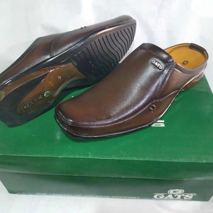 Sepatu Sandal Kulit /Sendal Bustong Pria Original Merk Gats Zu 0061