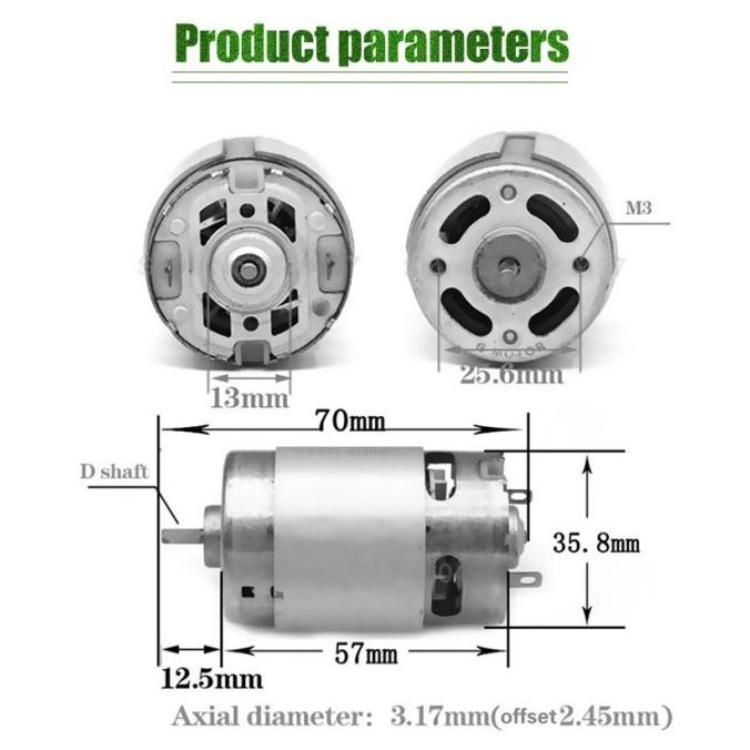 Premium Dinamo DC RS550 12v Dinamo Bor Cordless RS550 Dinamo DC 12V Motor High Quality