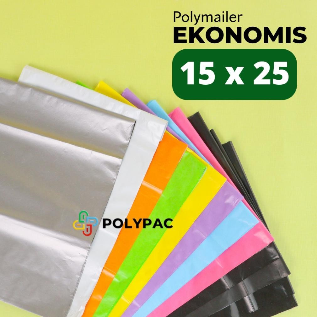 

Polymailer Warna Ekonomis [15X25] Isi 100 Pcs - Polymailer Lem Warna Pastel B Cod