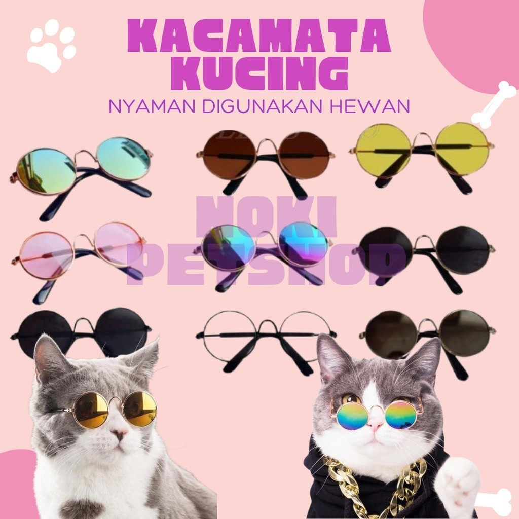 [GROSIR] KACAMATA KUCING KEREN LUCU KACA MATA KUCING ANJING COSPLAY AKSESORIS HEWAN PELIHARAAN PET P